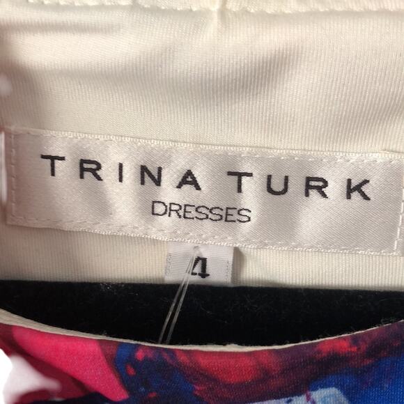 Trina Turk Multicolor Floral Dress - Size 4 - Picture 8 of 9